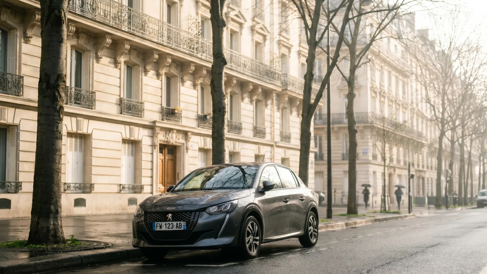 Voiture assurée dans une rue française et notion de malus auto