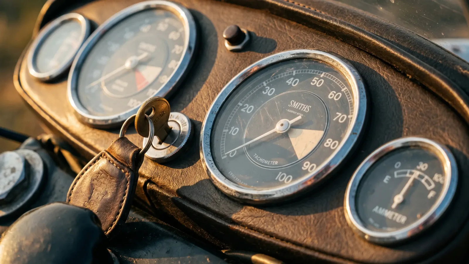 Tableau de bord et clés d'une moto, choix de l'assurance moto